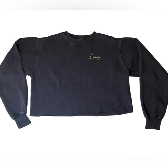 John Galt Oversized Crop Sweatshirt Size S (or M) - Picture 1 of 4